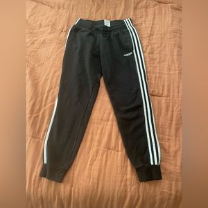 ADIDAS BLACK AND WHITE JOGGERS SWEATPANTS